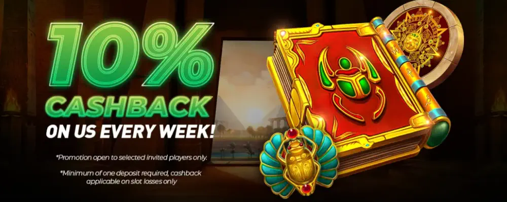 ThePokies 10% weekly cashback promotional offer